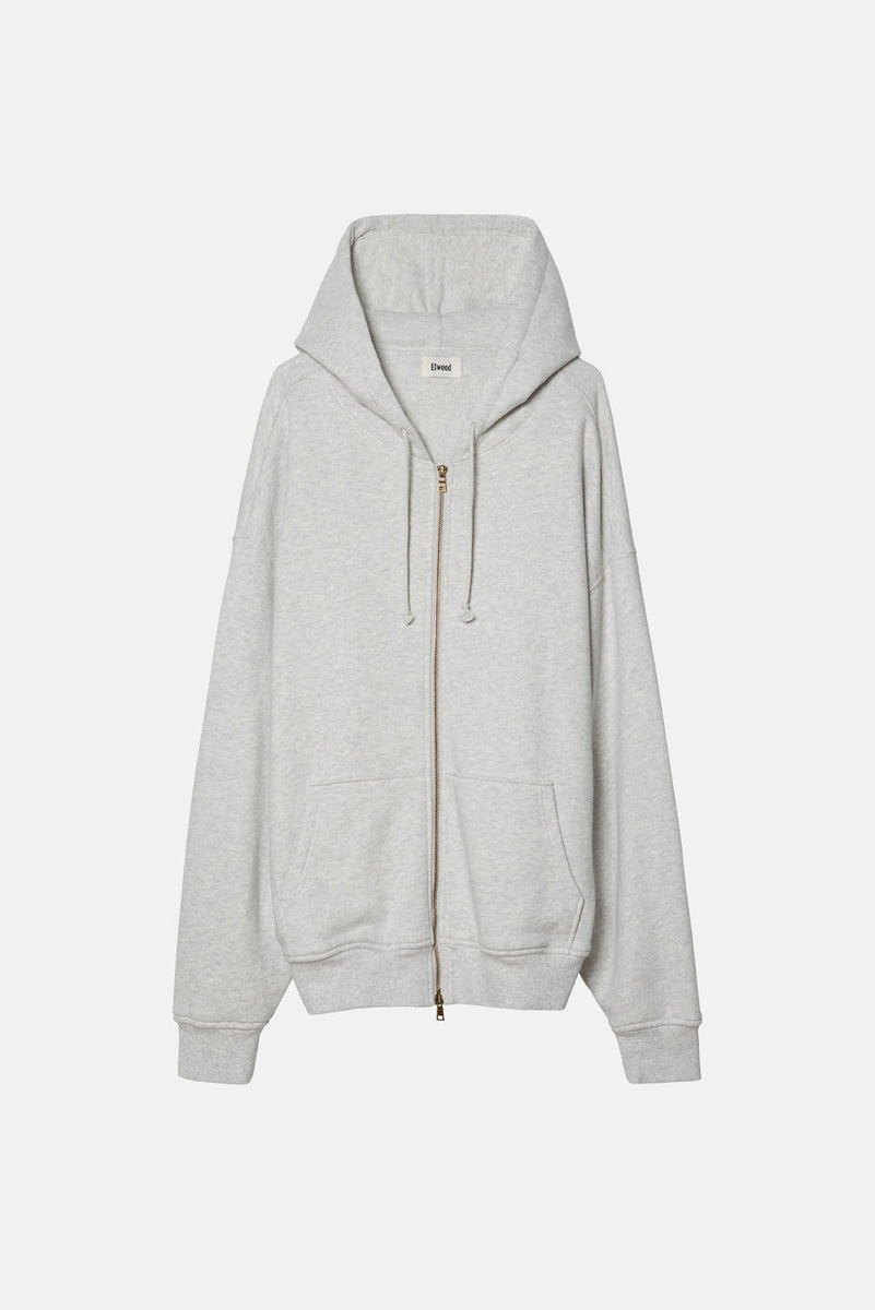 Shop Vintage ash grey CORE ZIP HOODIE by Elwood online 