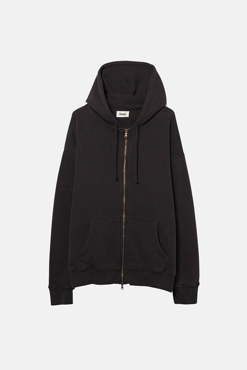 Zip Hoodie - Vintage Black