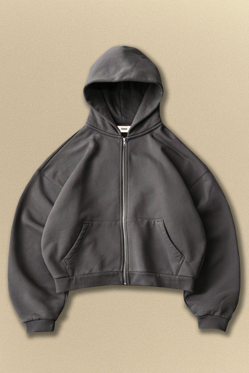 トップス simply complicated core zip hoodie 2 CORE ZIP HOODIE in VINTAGE GREY – Elwood Clothing