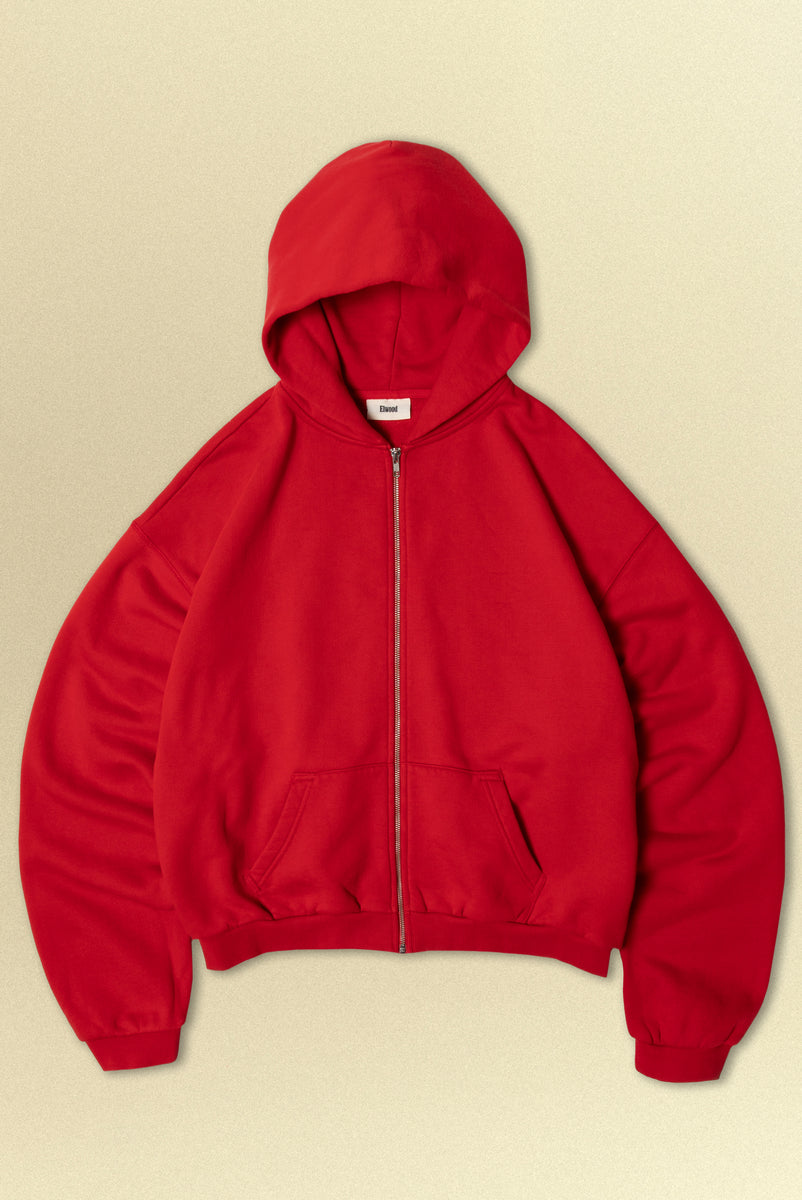 CORE ZIP HOODIE in RED – Elwood Clothing