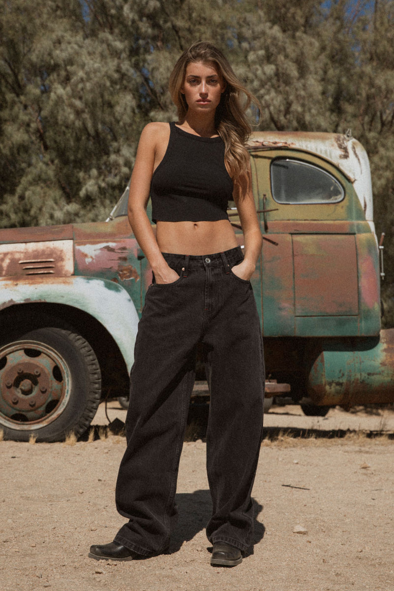BAGGY DENIM PANT in WASHED BLACK – Elwood Clothing