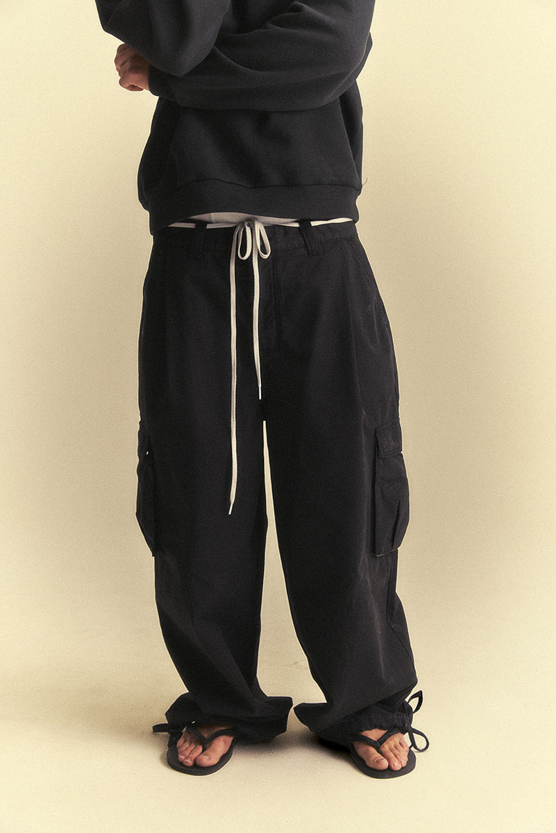 BAGGY CARGO PANT in VINTAGE BLACK – Elwood Clothing