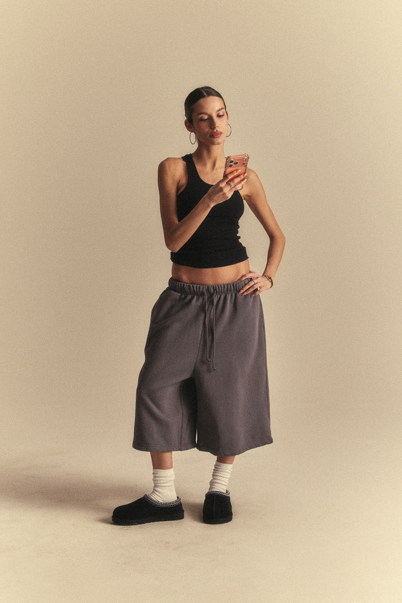 BIG CORE SWEATSHORT in VINTAGE GREY – Elwood Clothing
