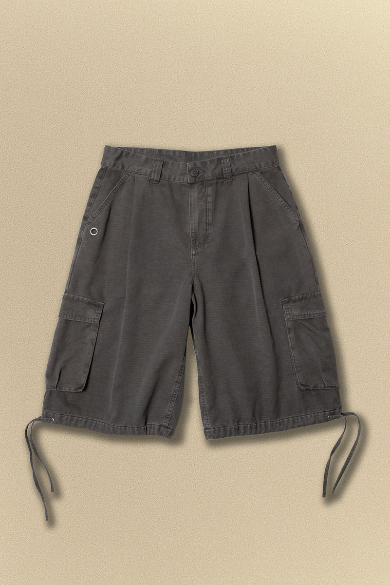 BAGGY CARGO SHORT in VINTAGE GREY – Elwood Clothing