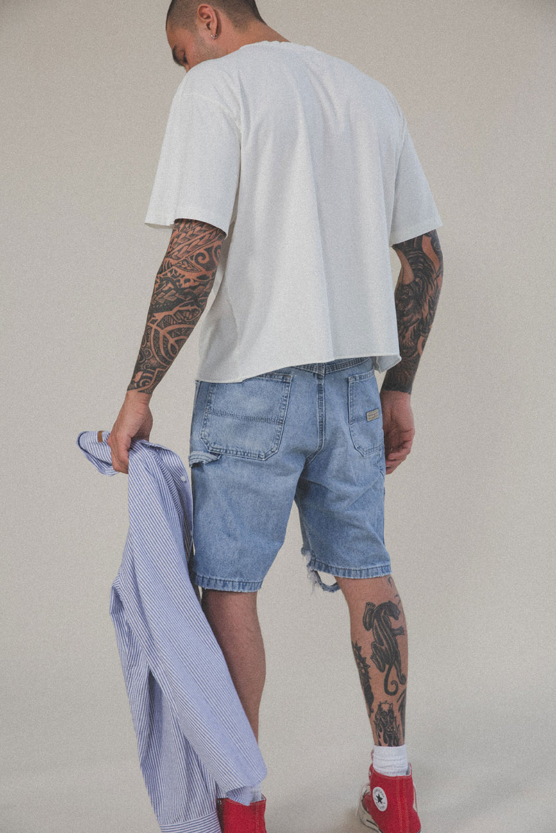 iCotton Signature Oversized Crop Tee