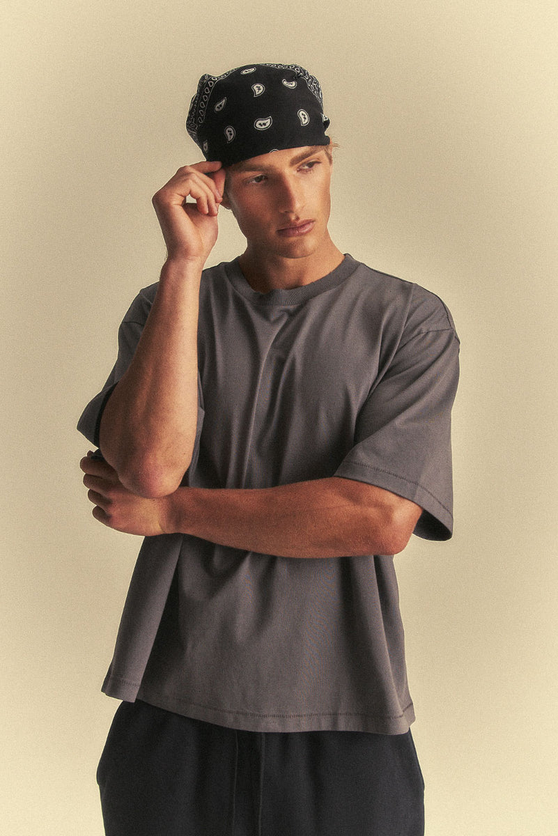 OVERSIZED CORE TEE in VINTAGE GREY – Elwood Clothing