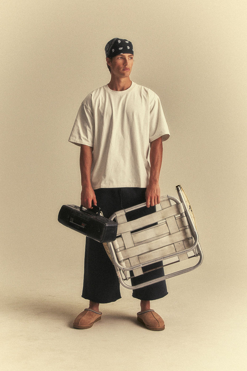 OVERSIZED CORE TEE in VINTAGE WHITE – Elwood Clothing