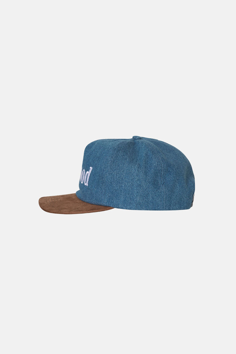 E.B.M[イービーエム] Lettering denim ball cap Matsuyama Denim New Era Hat – Shing02
