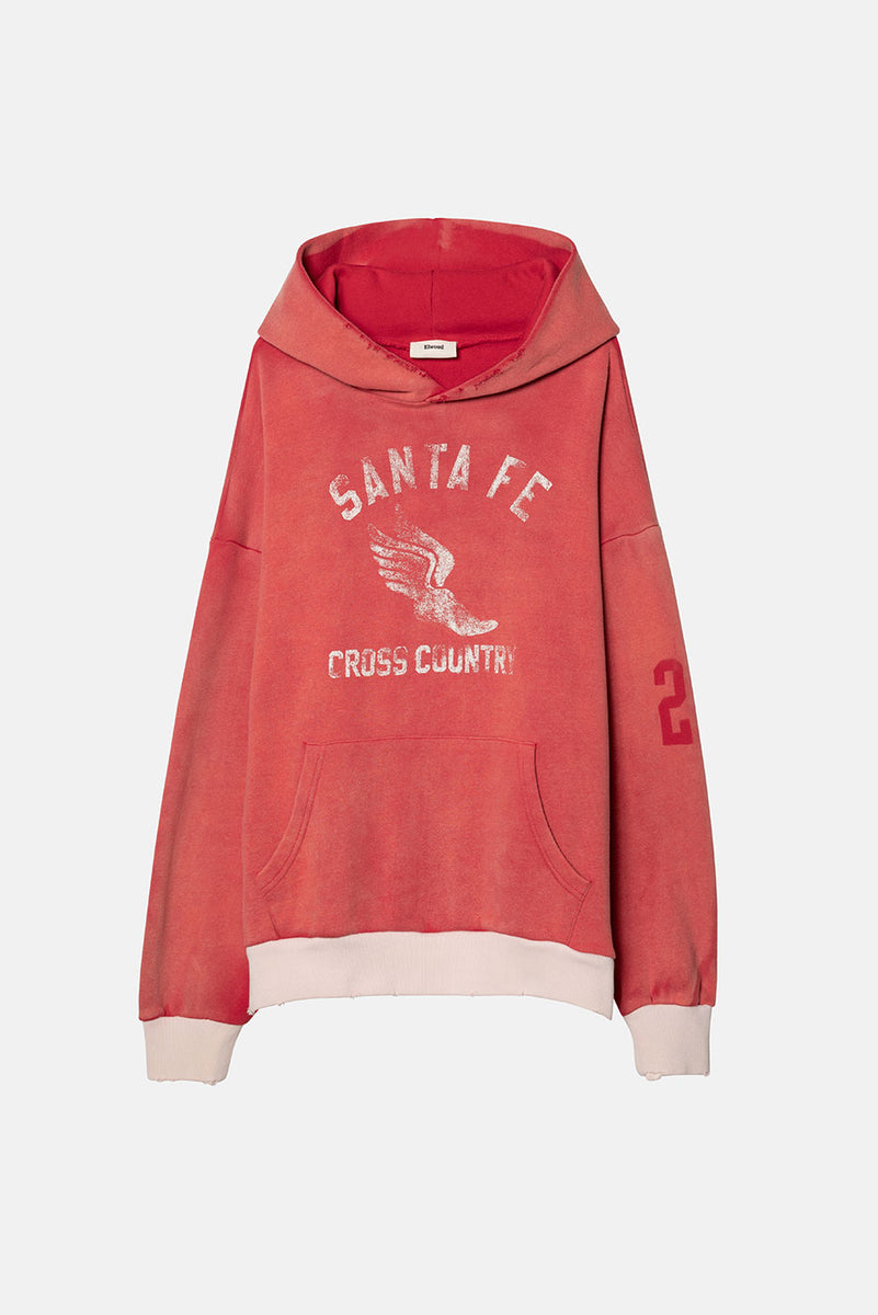 WARMUP HOODIE in FIRE TRUCK/WHITE – Elwood Clothing