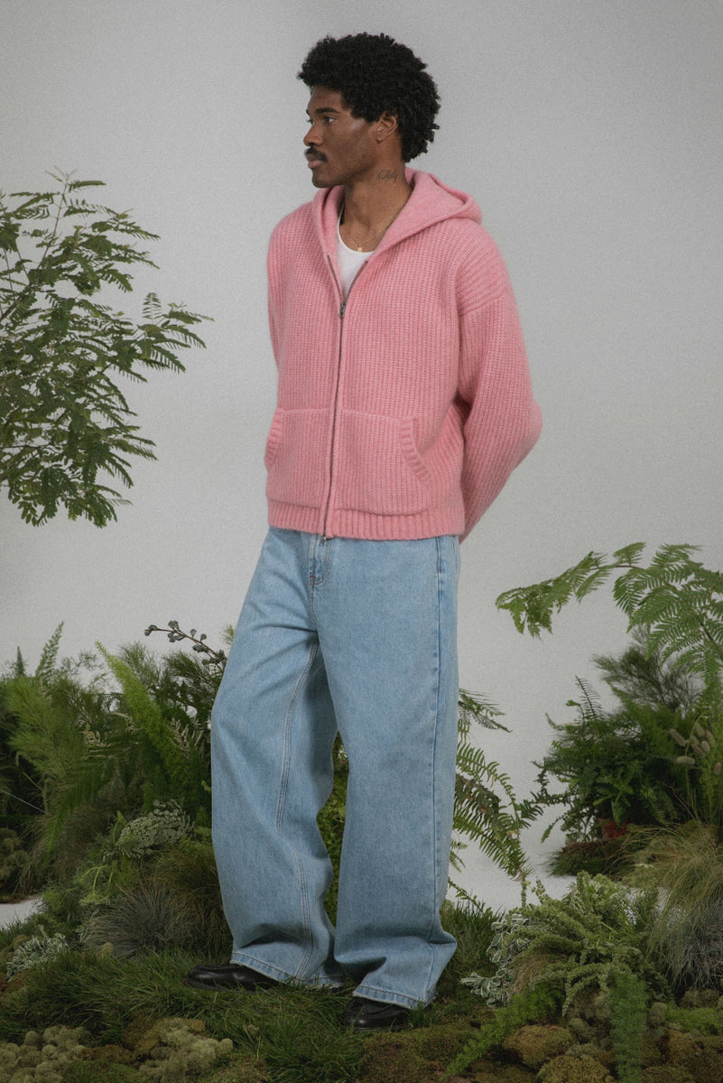 RoseMuse Mohair knit hoodie ピンク Mohair knit hoodie – BUNNY APARTMENT