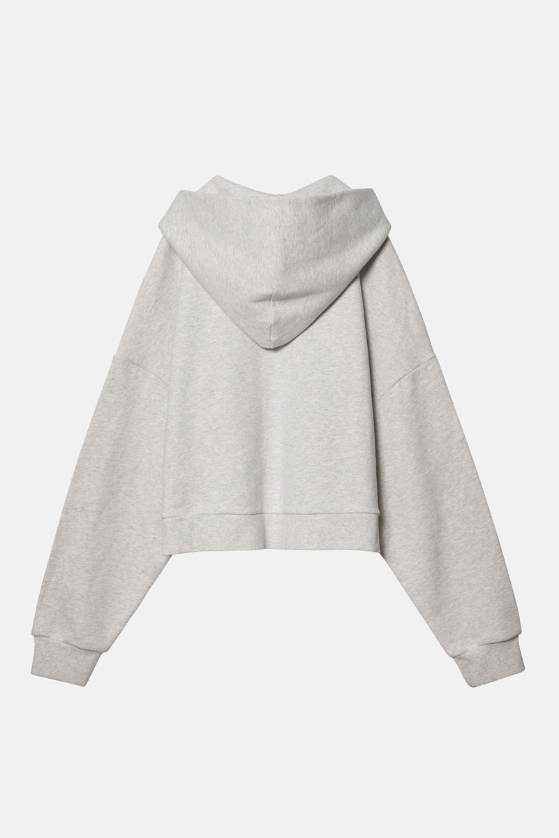 STRAWBERRY ZIP RECTANGLE HOODIE in ASH GREY – Elwood Clothing