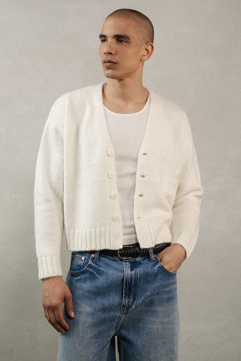 JAGGER CARDIGAN in PEARL – Elwood Clothing