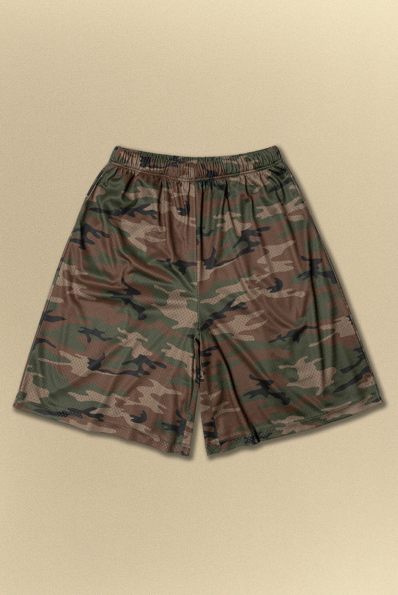 BAGGY MESH SHORT in CAMO – Elwood Clothing