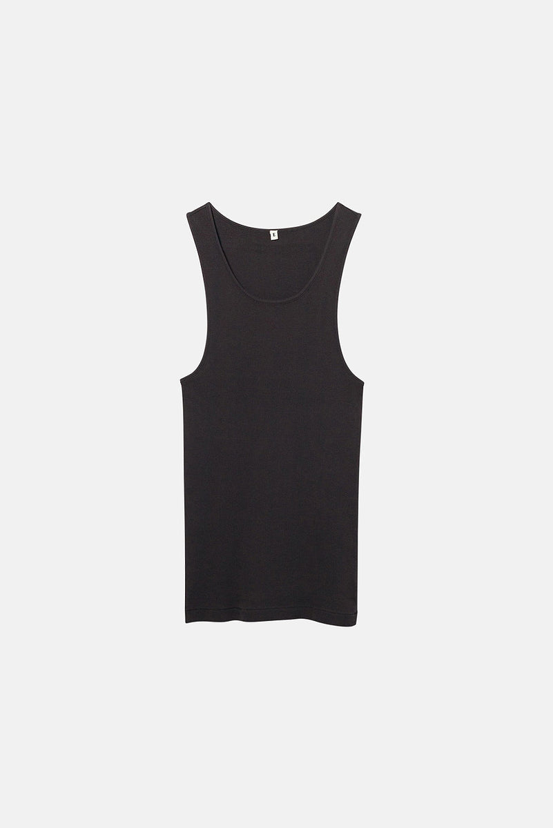 【開店記念セール！】 TANK MALIBU in Clothing Elwood – RIB BLACK AGED トップス