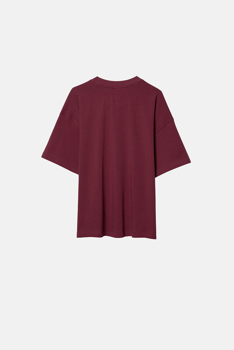 HEAVYWEIGHT TEE in BURGUNDY – Elwood Clothing