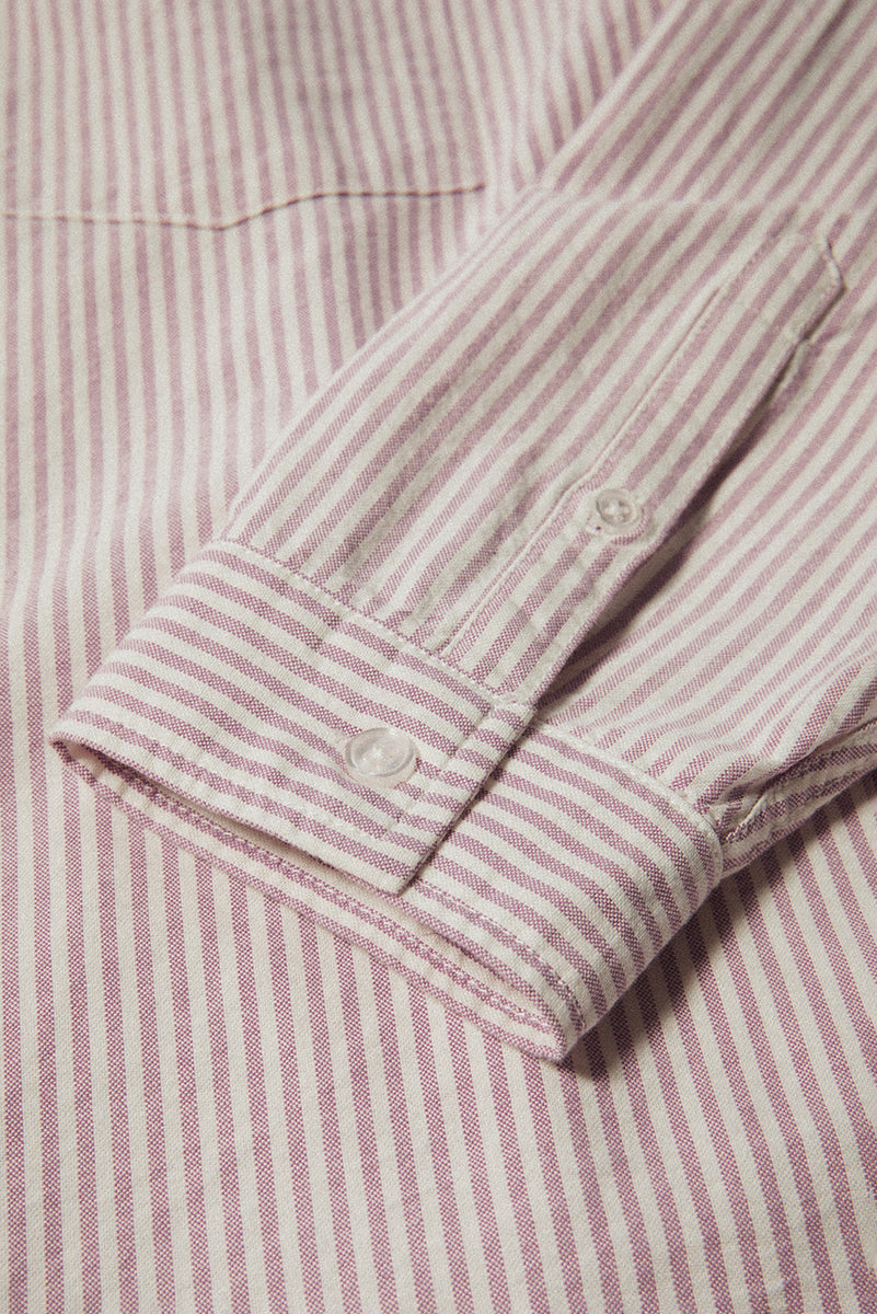 OXFORD SHIRT in MAUVE PINSTRIPE – Elwood Clothing