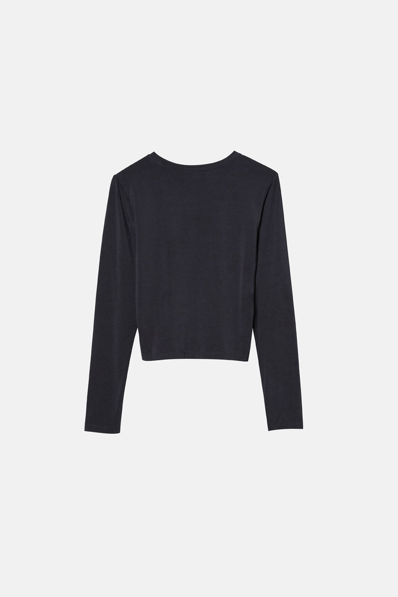 ◆Y-3◆ W Long Sleeve Tee Black W TNC LS TEE BLACK YY3W251PR ThreeLineBlackLongsleeve_grand