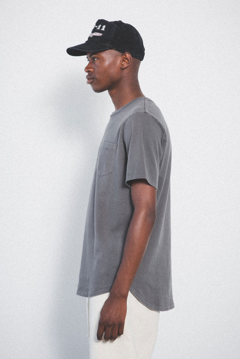 ASOS DESIGN oversized jersey baseball shirt in grey towelling