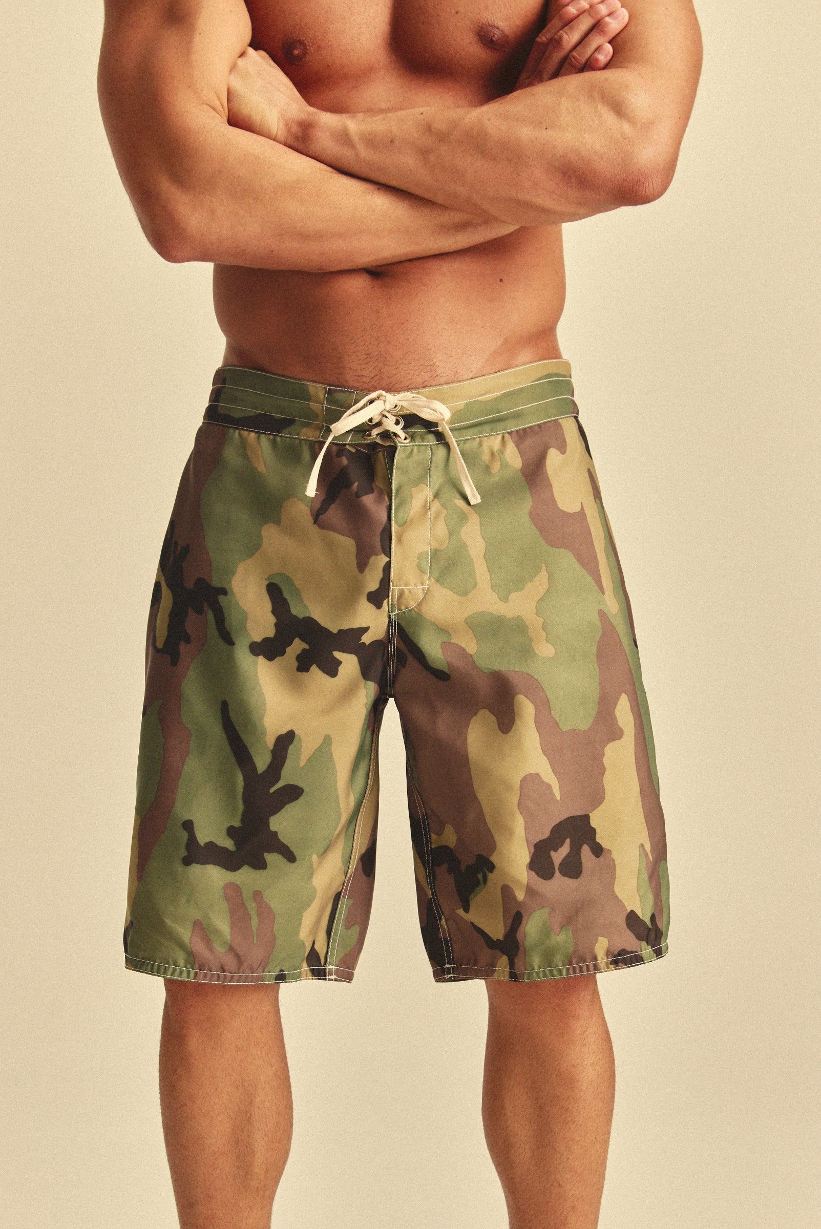 LONG SWIM TRUNK in CAMO – Elwood Clothing