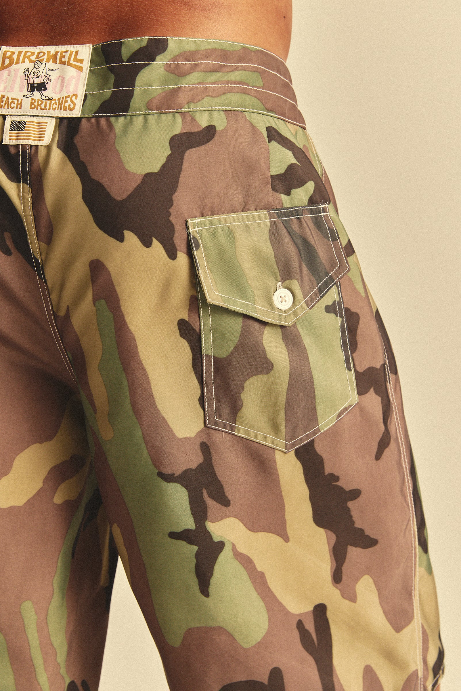 LONG SWIM TRUNK in CAMO – Elwood Clothing