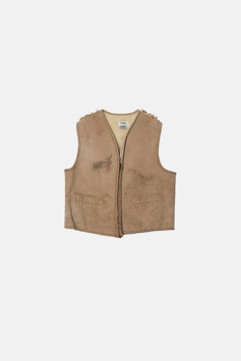 高速 割引 2024 西日本 VINTAGE CARHARTT VEST - XL in KHAKI – Elwood Clothing トップス