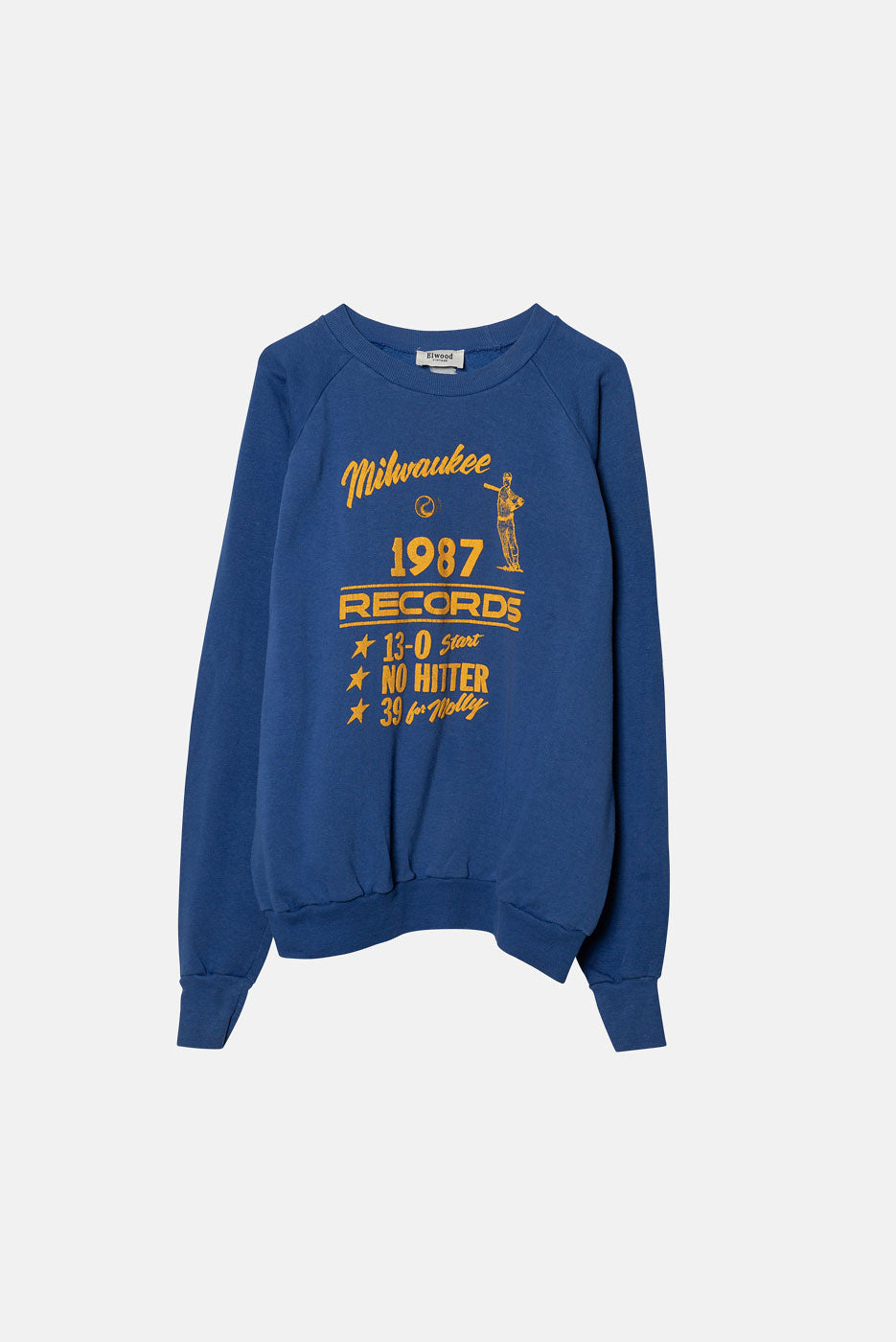 VINTAGE 87' MILWAUKEE NO HITTER CREWNECK