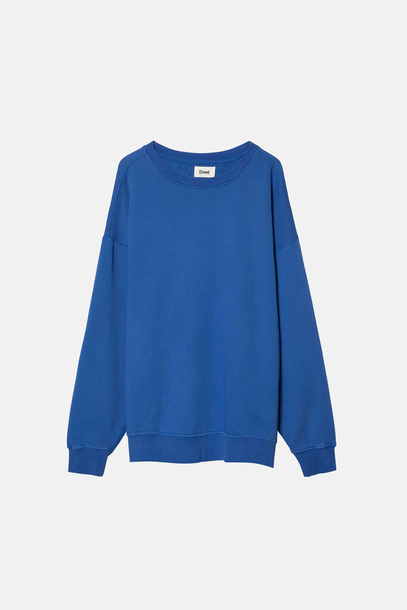 OVERSIZED CORE CREWNECK in VINTAGE COBALT – Elwood Clothing