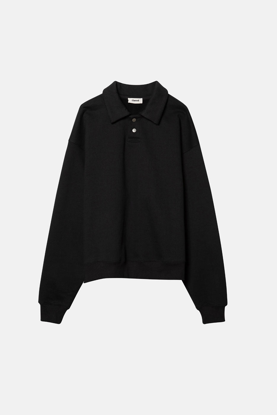 journal standard luxe 【ATON】POLO SWEATER ATON Half Sleeve Polo Sweater Top Grey | HAVEN