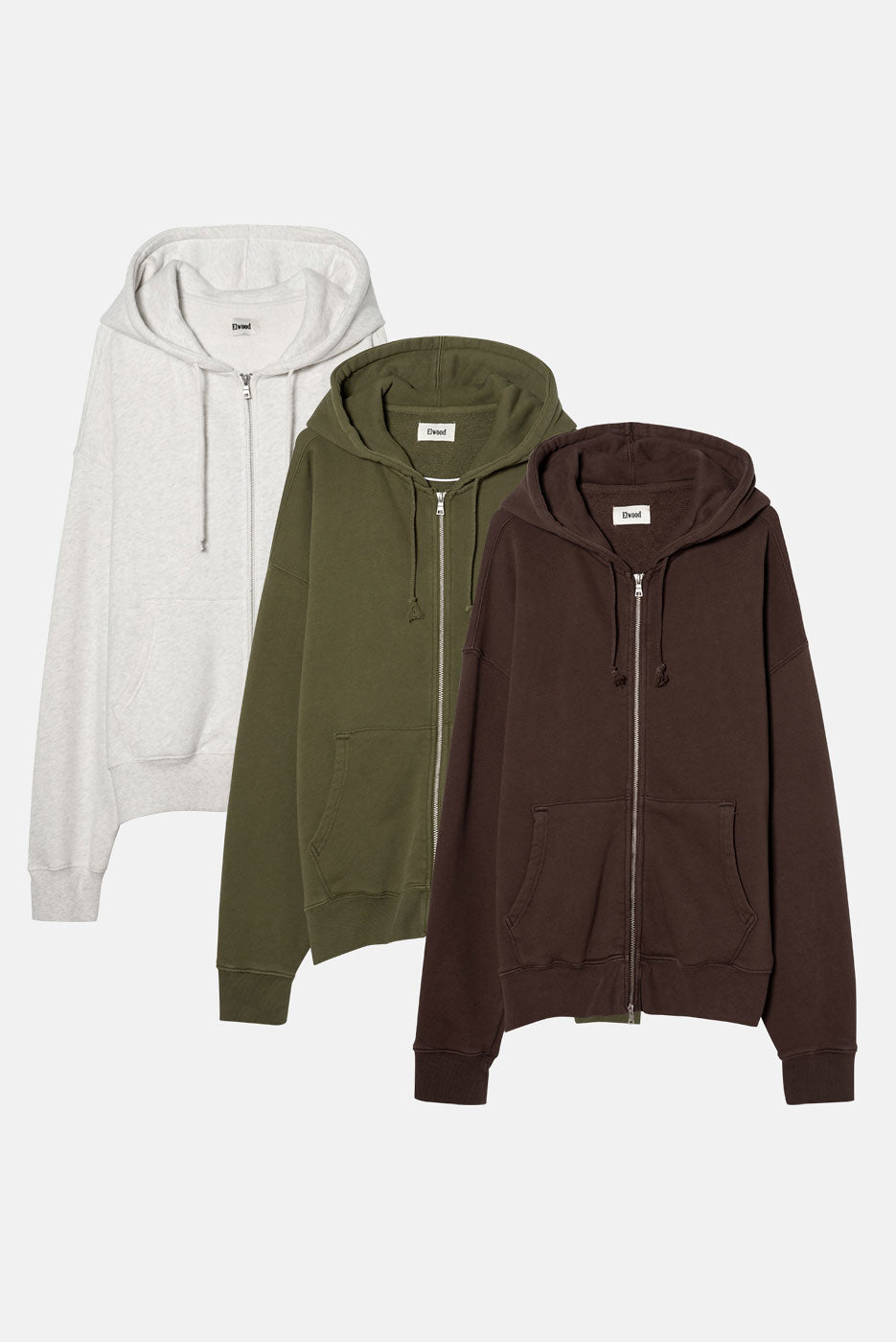 UNLINED ZIP HOODIE 3 PACK