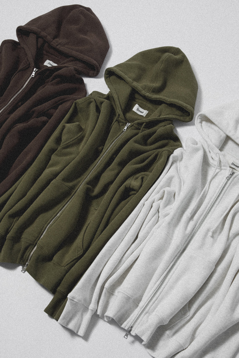 UNLINED ZIP HOODIE 3 PACK