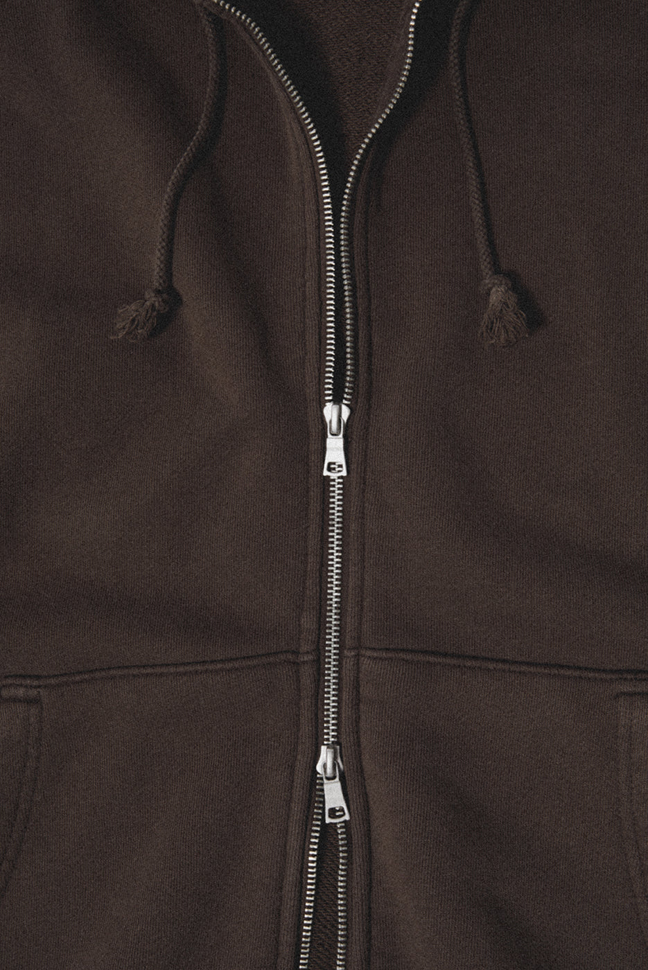 UNLINED ZIP HOODIE