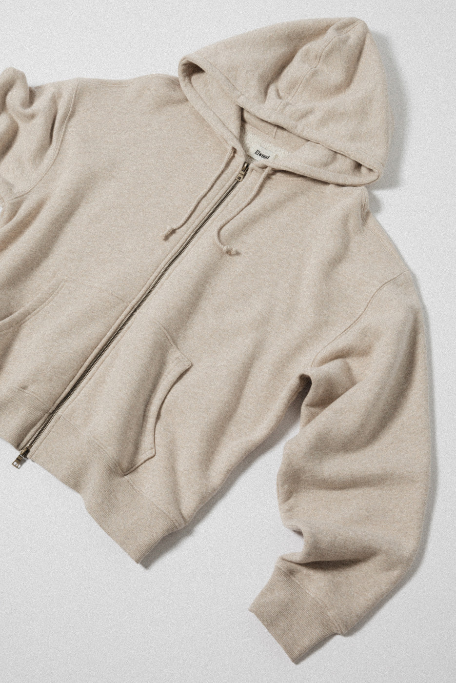 UNLINED ZIP HOODIE