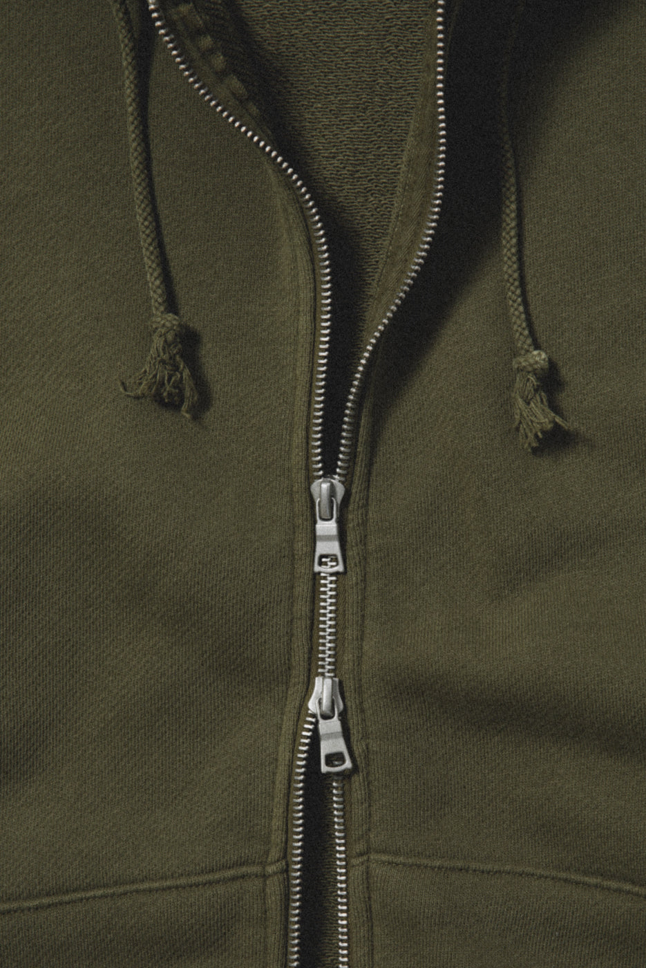 UNLINED ZIP HOODIE