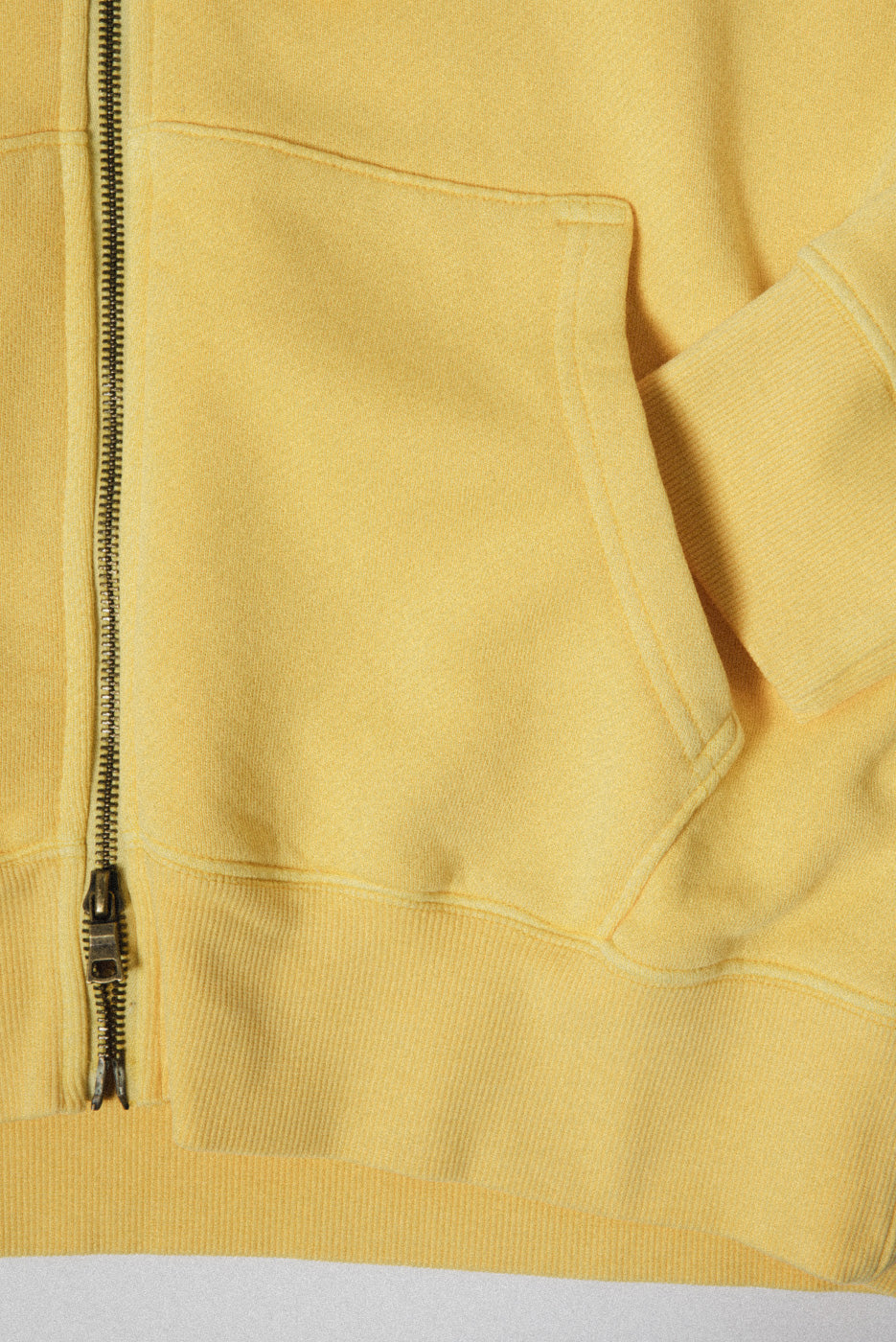 UNLINED ZIP HOODIE