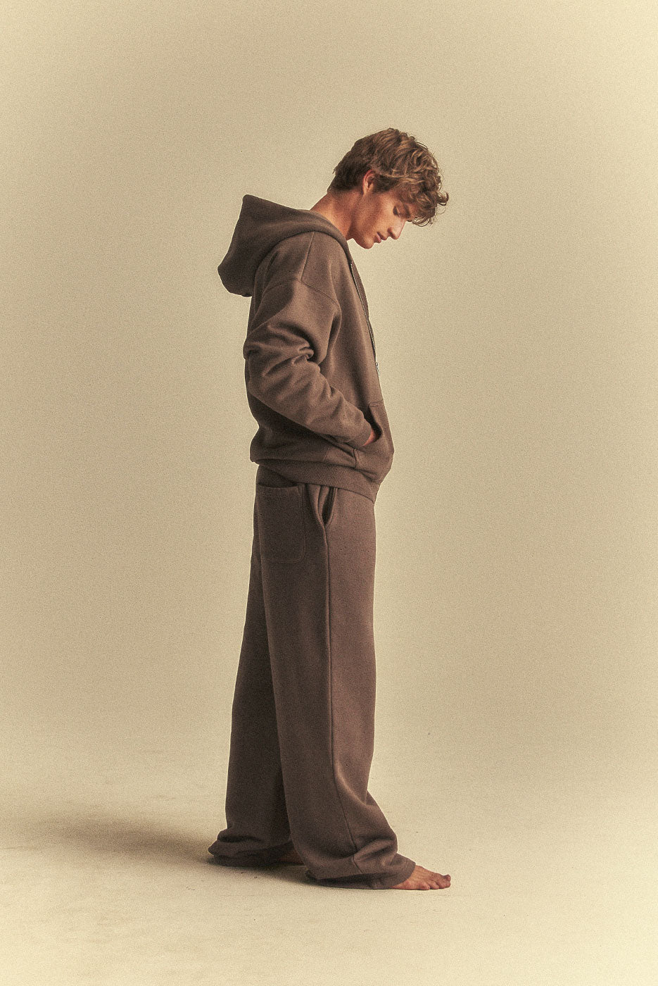 CORE ZIP HOODIE in VINTAGE BROWN – Elwood Clothing