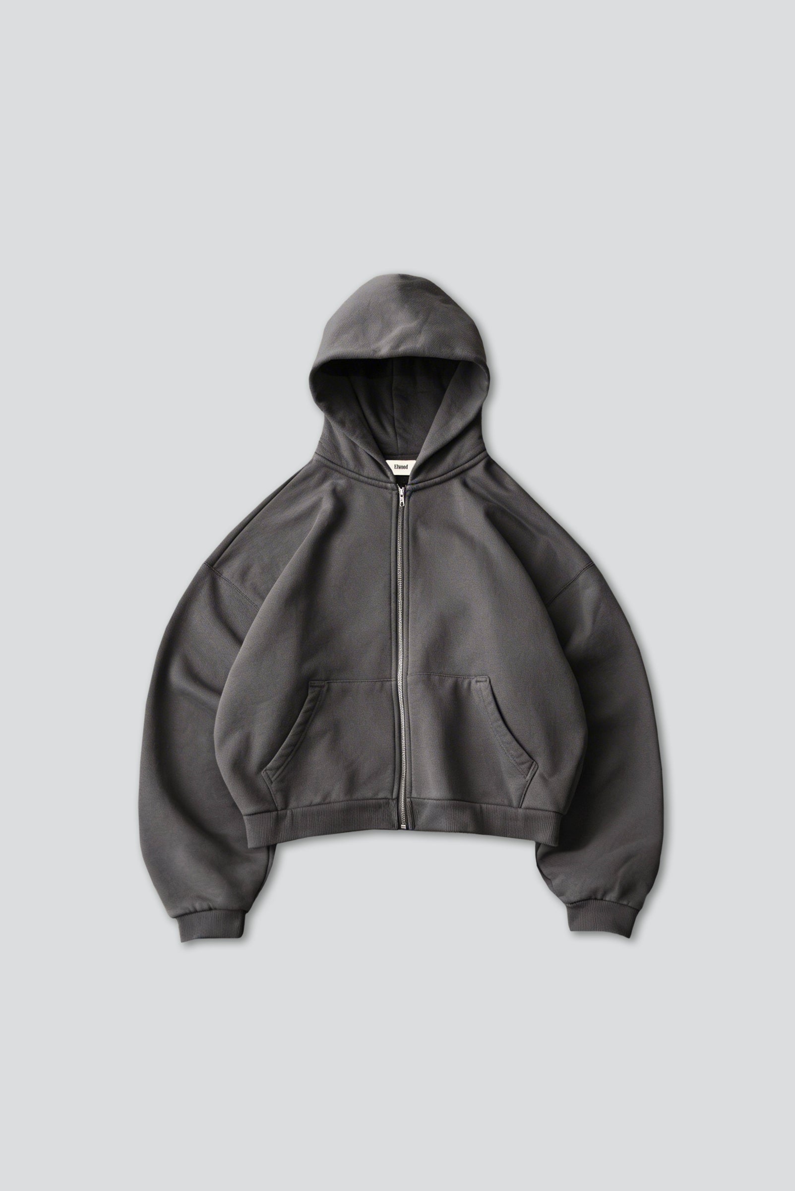 トップス THE FIRST FAN_ZIP UP 03 DARK GRAY CORE ZIP HOODIE in VINTAGE GREY – Elwood Clothing