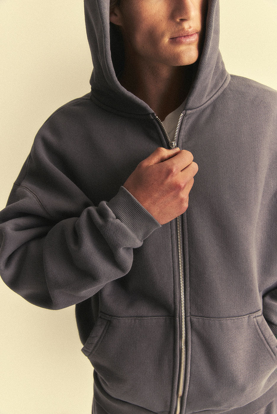 CORE ZIP HOODIE in VINTAGE GREY – Elwood Clothing