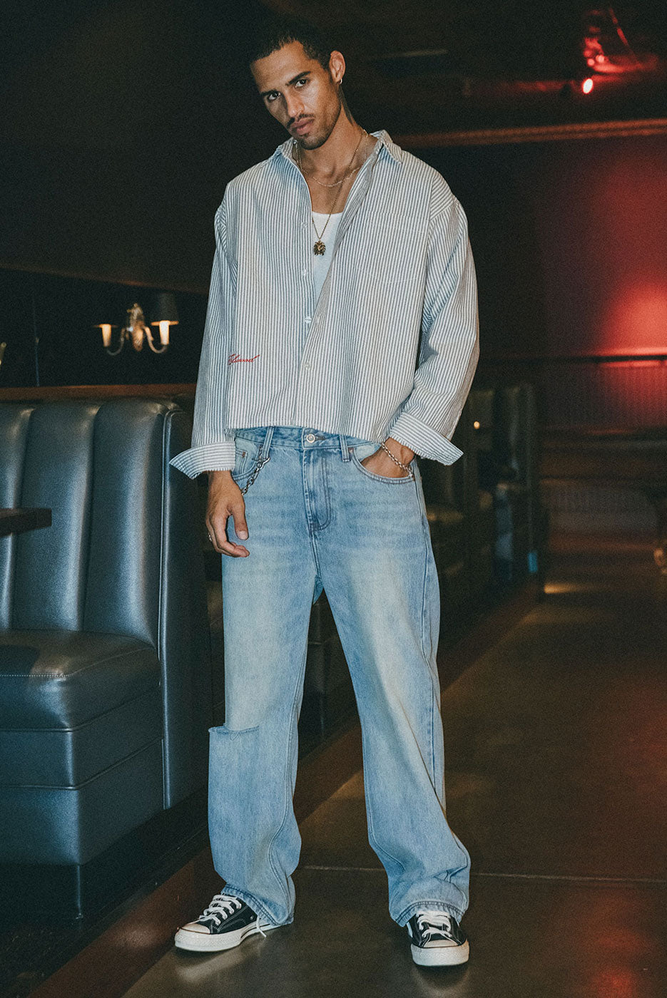 STRAIGHT LEG DENIM PANT