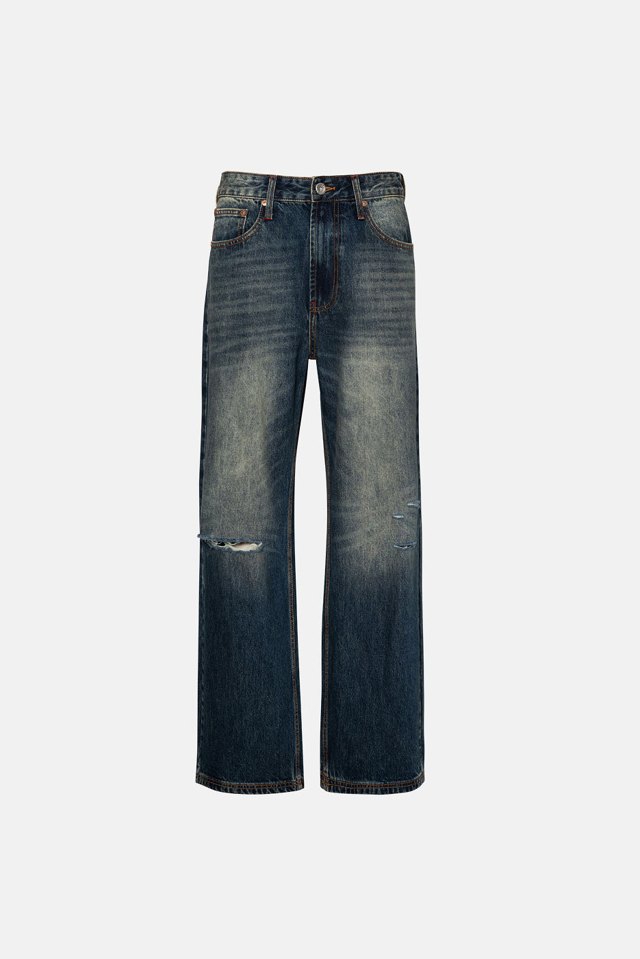 【deres 10th 】first denim pants size0 デレス Irving / first denim pants(INDIGO) – deres.online