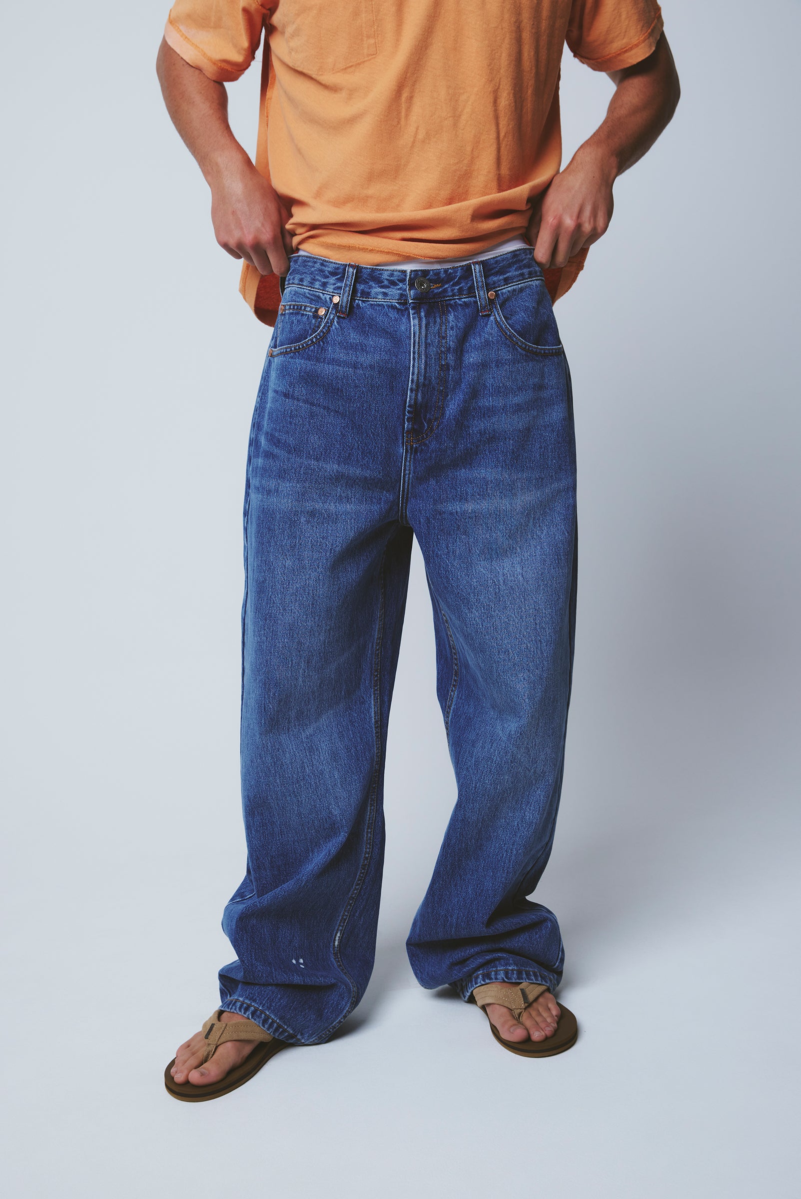 BAGGY DENIM PANT in EVEN INDIGO – Elwood Clothing