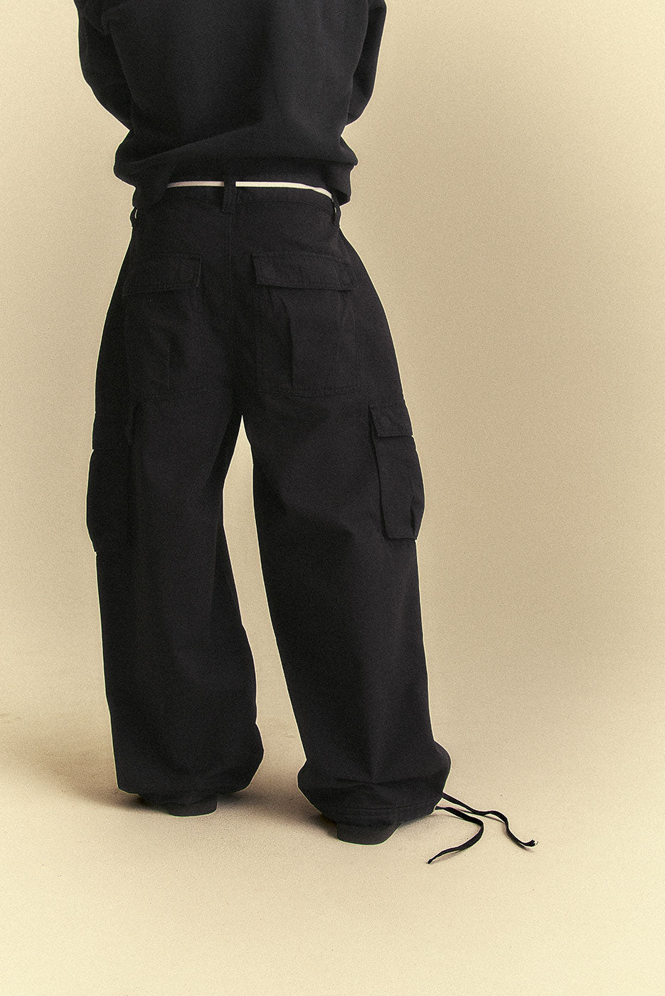 BAGGY CARGO PANT in VINTAGE BLACK – Elwood Clothing