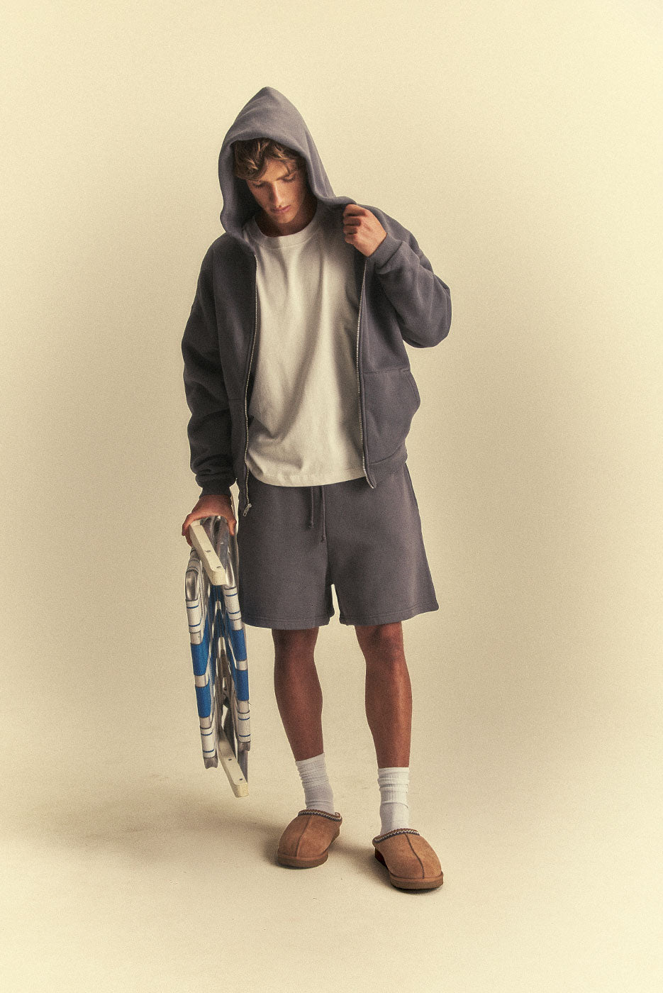 CORE SWEATSHORT in VINTAGE GREY – Elwood Clothing
