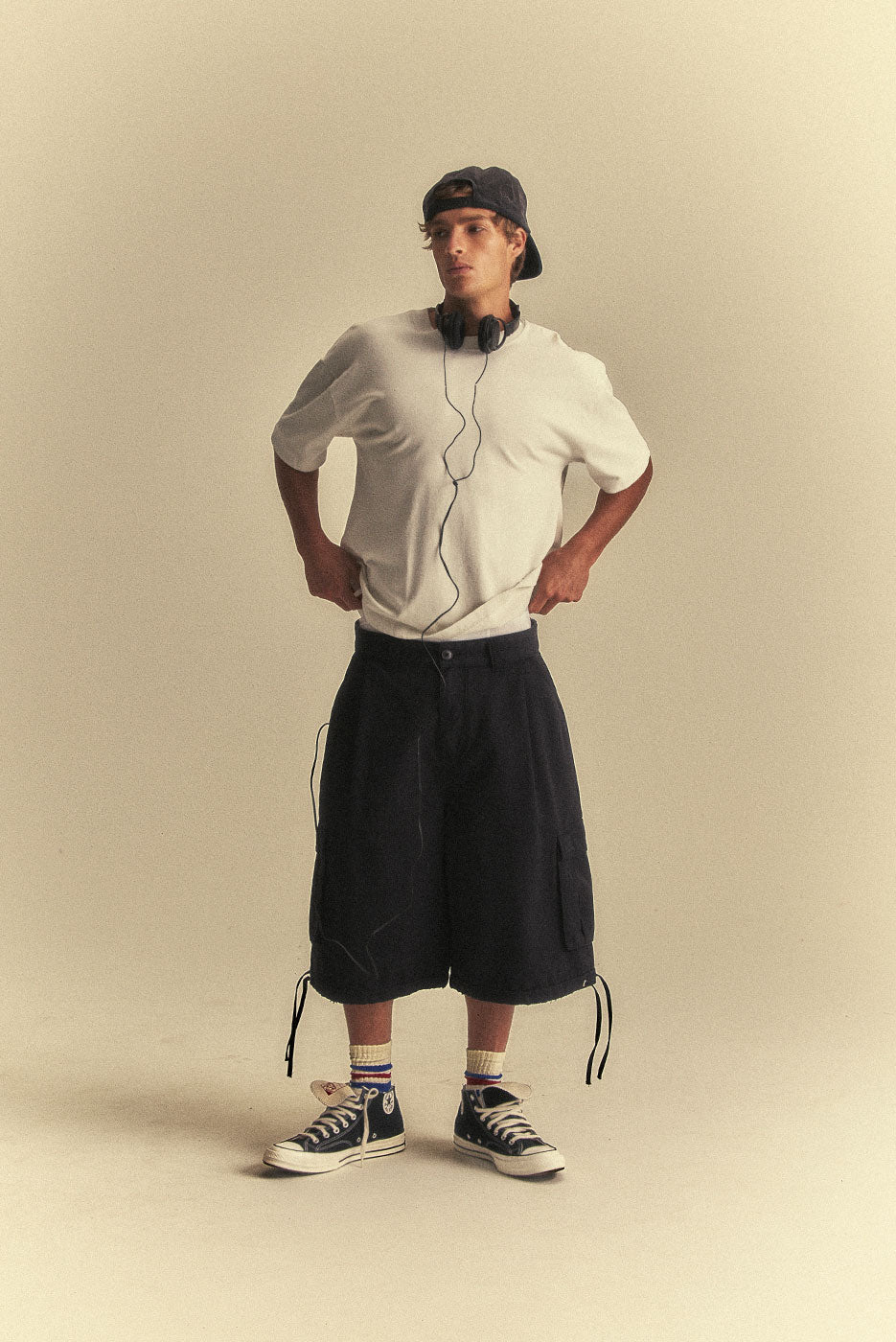 baggy dress shorts Baggy Bermuda shorts - Men