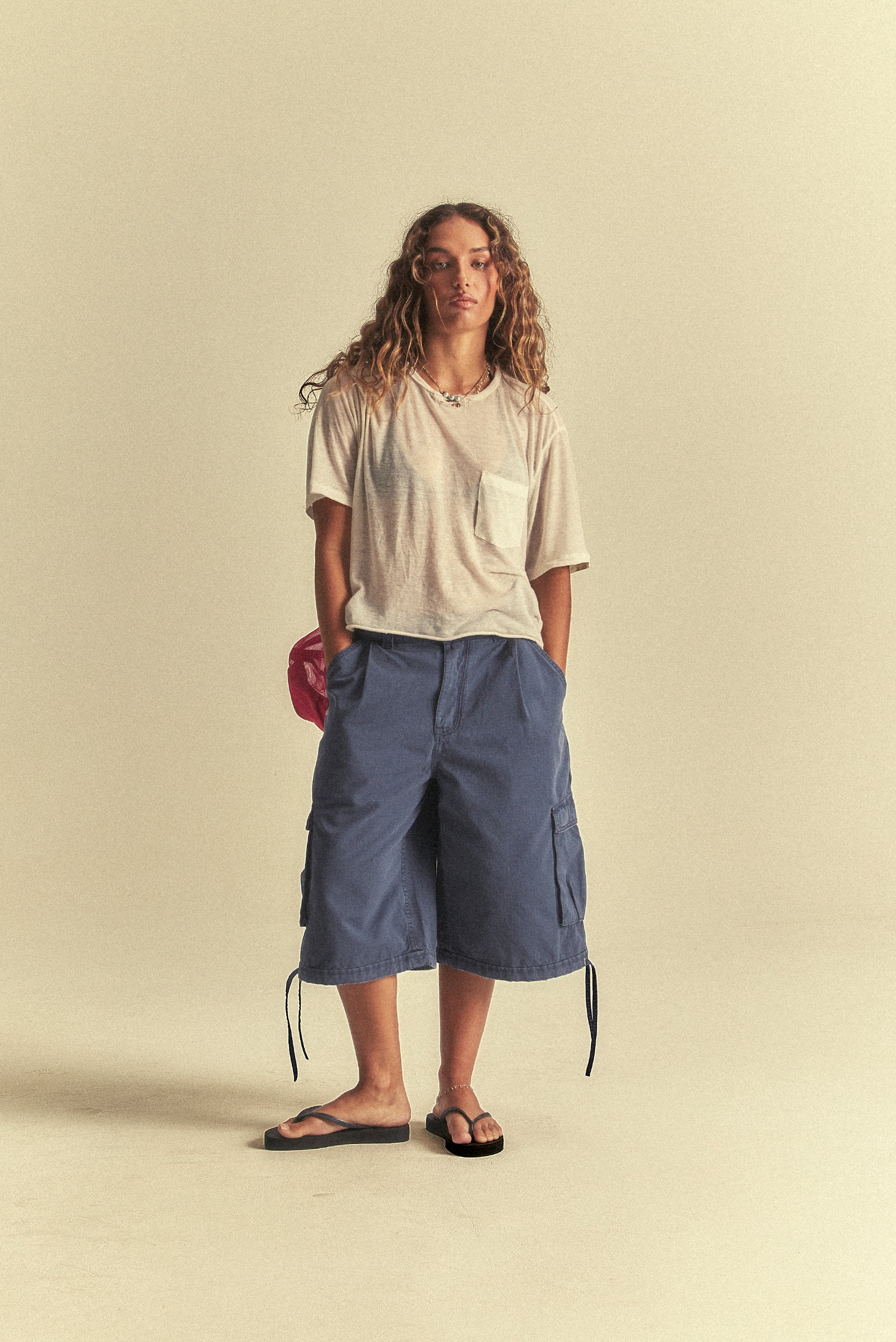 BAGGY CARGO SHORT in DARK BLUE – Elwood Clothing