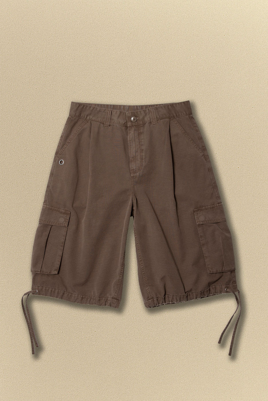 BAGGY CARGO SHORT in VINTAGE BROWN – Elwood Clothing