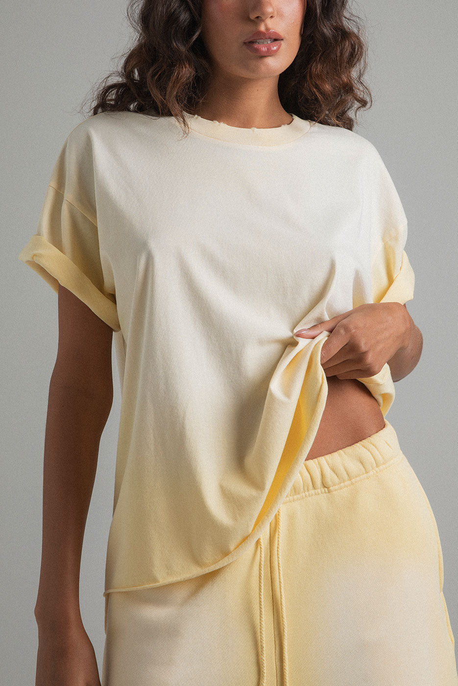 OVERSIZED CROP CORE TEE
