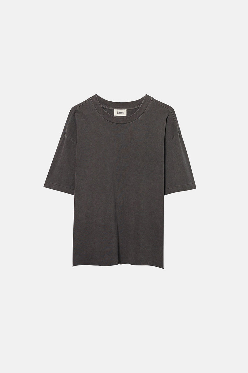 OVERSIZED CROP CORE TEE in VINTAGE GREY – Elwood Clothing