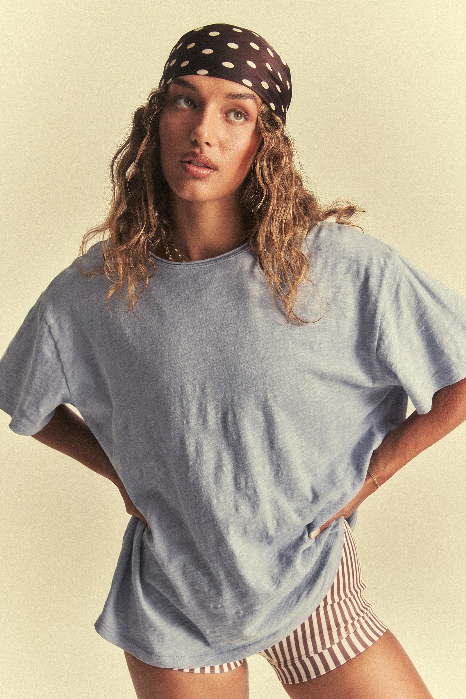 SLUB TEE in BLUE – Elwood Clothing