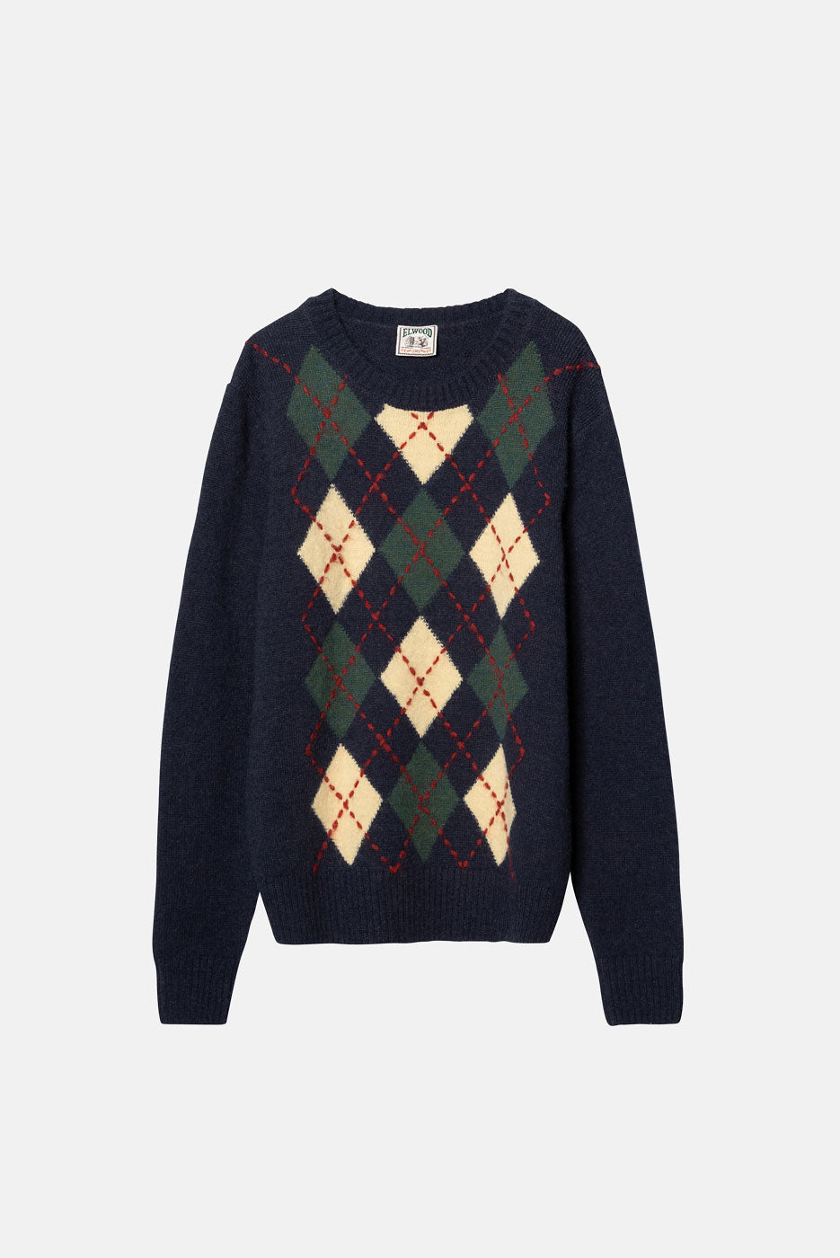 Woolen Sweaters Argyle Sweater Australia ARGYLE SWEATER In NAVY