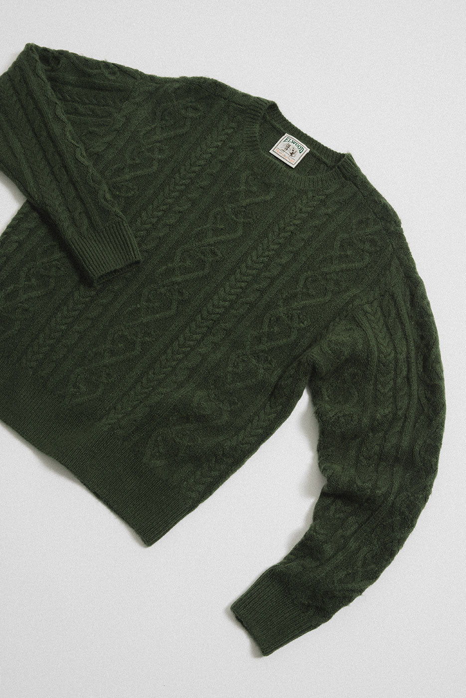 ANTIQUE CABLE KNIT SWEATER